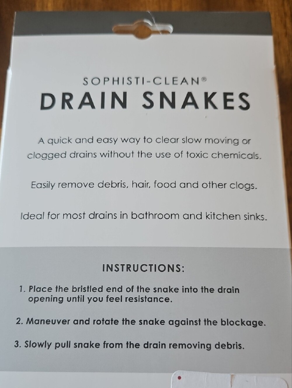 3 For $10 Sophisti-Clean Drain Snakes 2-Pack in Silver - Picture 2 of 2